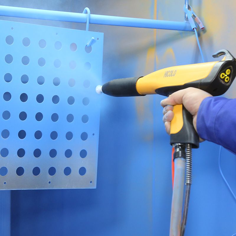 Gia công sơn tĩnh điện hàng xuất khẩu ( vách văn phòng, giá treo TV...)